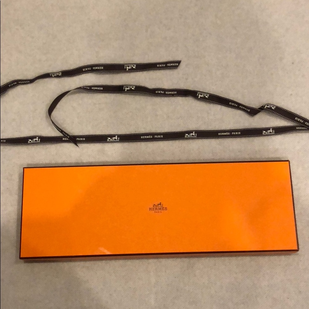 Hermès Tie Box and Ribbon